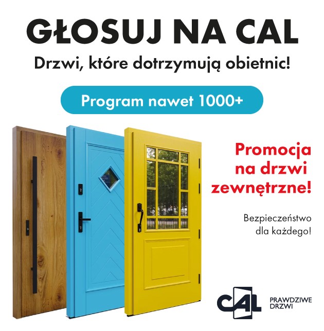 Drzwi zewnętrzne CAL – rabat nawet do 1000 zł netto!
