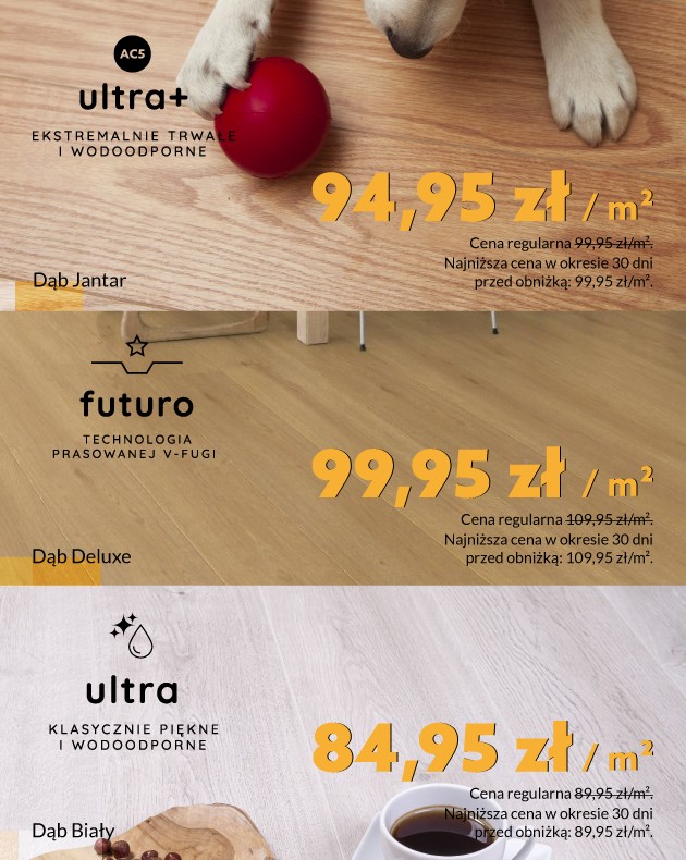 Panele Premium Floor Ultra, Ultra+ i Futuro teraz w promocyjnych cenach! 