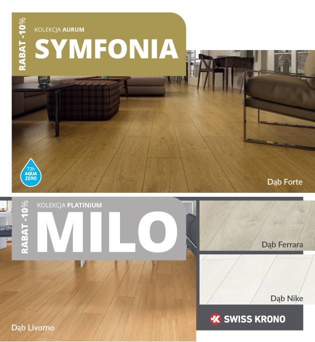 Podłogi laminowane SWISS KRONO 10% taniej!