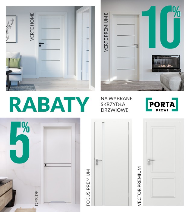 RABAT na wybrane skrzydła PORTA aż do 10%!