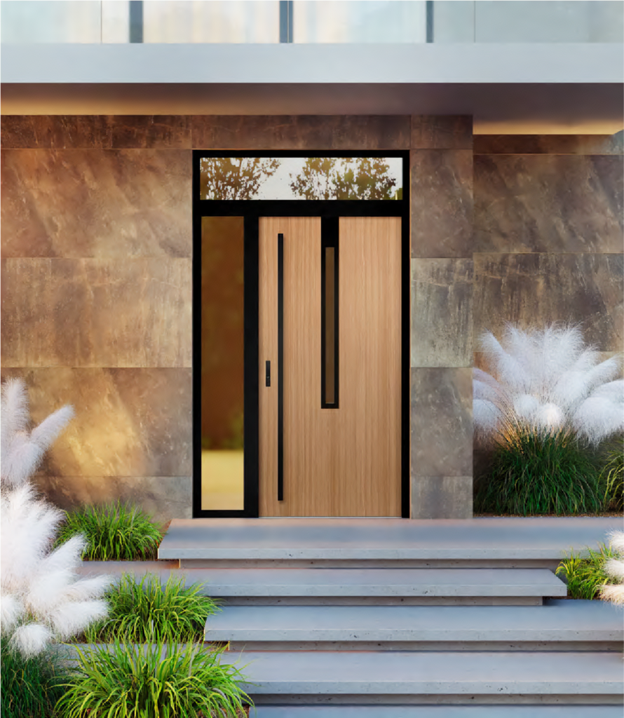 Jak wybrać najlepsze drzwi zewnętrzne do domu Erkado-stalowe-Fryburg-4-Label-Black-sosna-gorska-mat - Multi-Form