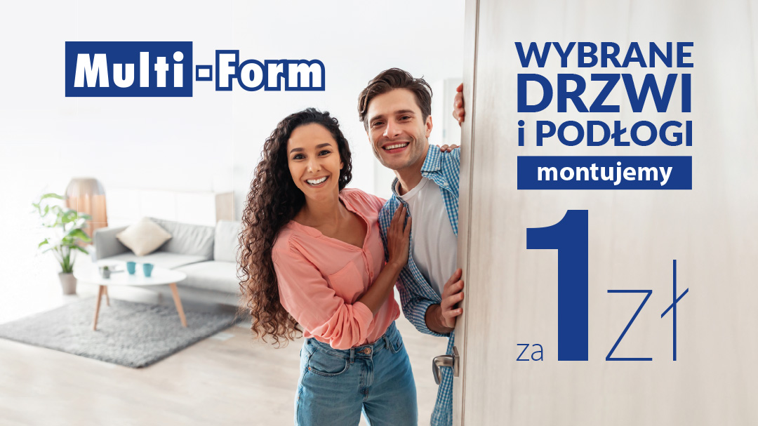 Montaż za 1 zł - promocja usług montażowych.