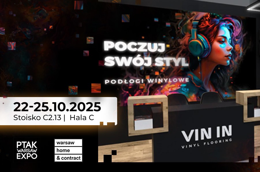Okładka magazynu VIN IN na targach Warsaw Home & Contract.