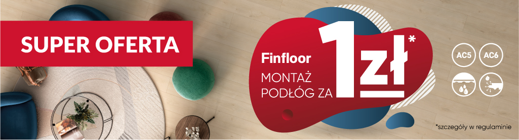 Belka promocja Finfloor montaż za 1 zł