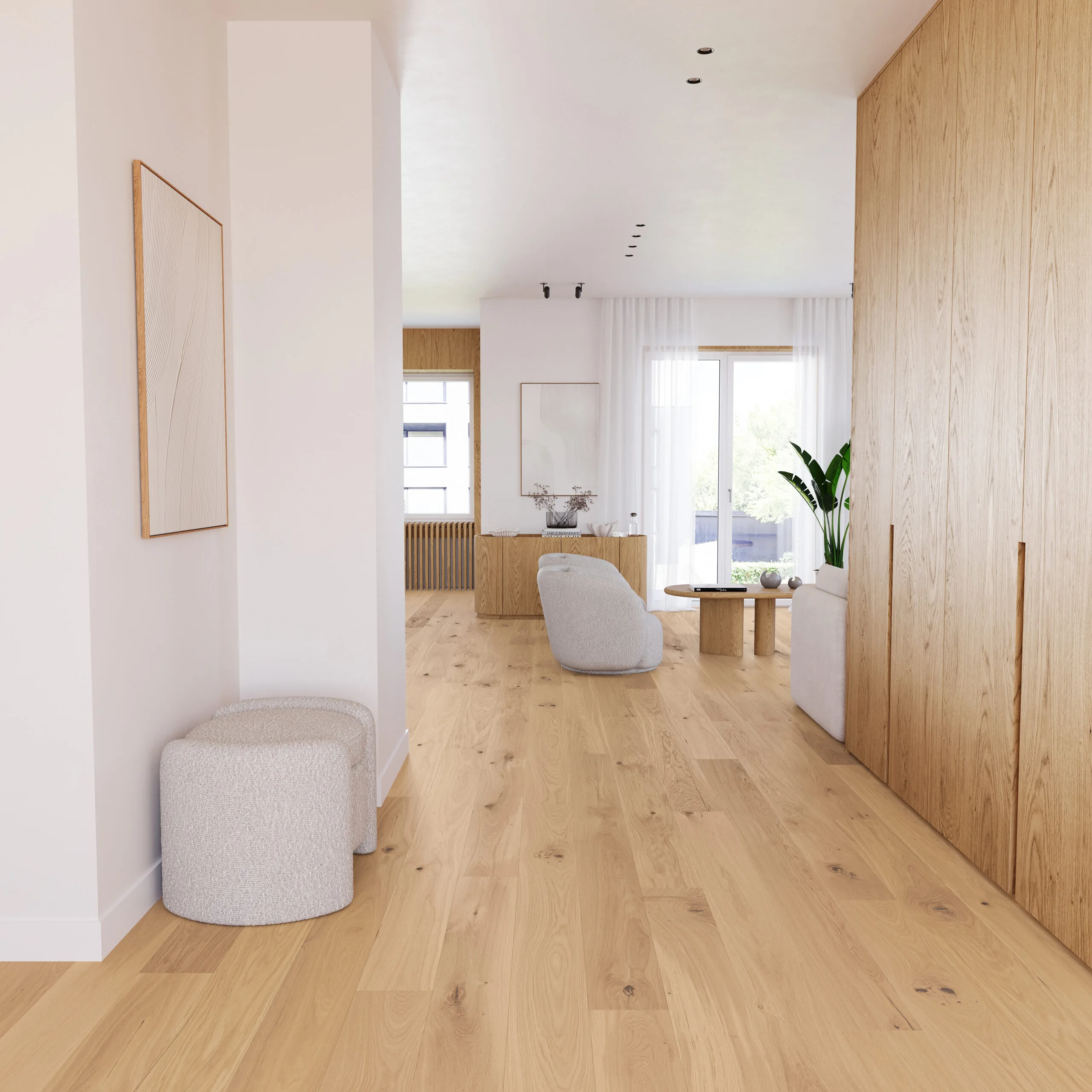 Podłoga drewniana od Multi-Form | podłogi drewniane do przedpokoju